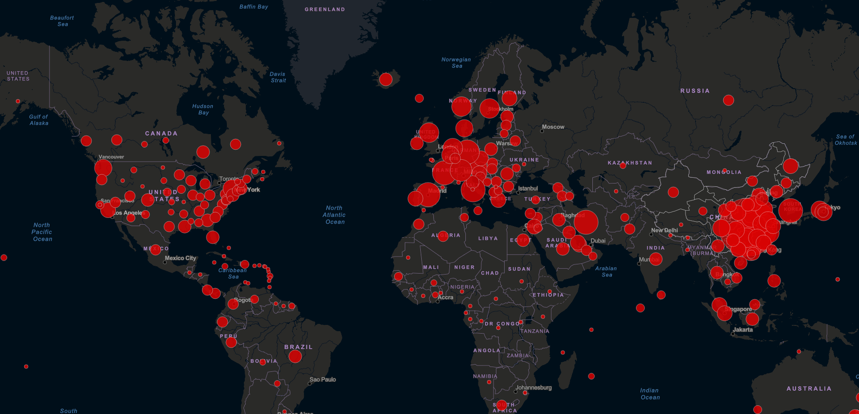 Coronavirus COVID-19 Global Cases by the Center for Systems Science and Engineering (Online)