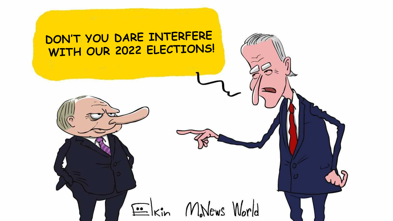 Cartoonist Sergey Elkin on Russian interference in American elections